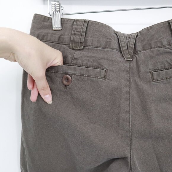 Vince Bermuda Shorts Womens 2 Brown Utilitarian Minimalist Neutral Normcore Long - Picture 10 of 16